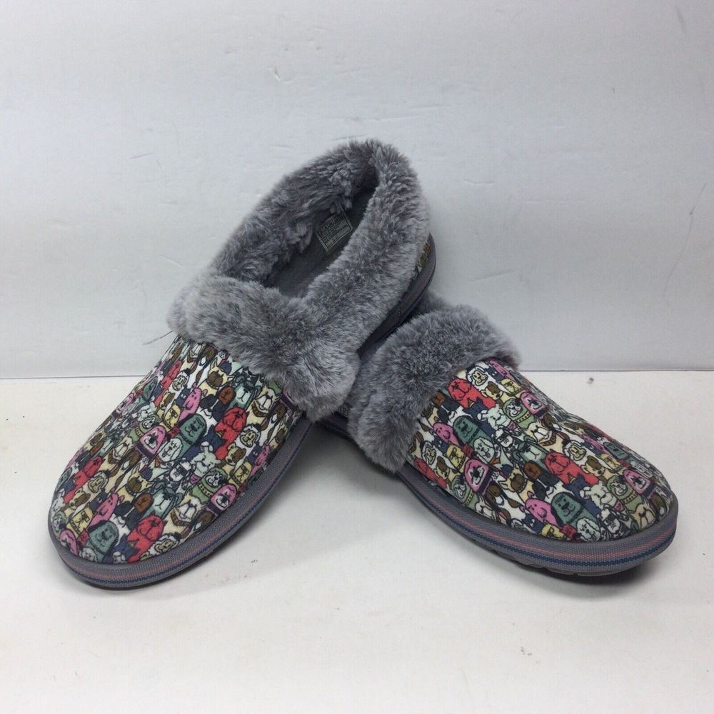 Bobs By Skechers Womens Size 9 Too Cozy Snuggle Rover Clog Slippers Multicolor